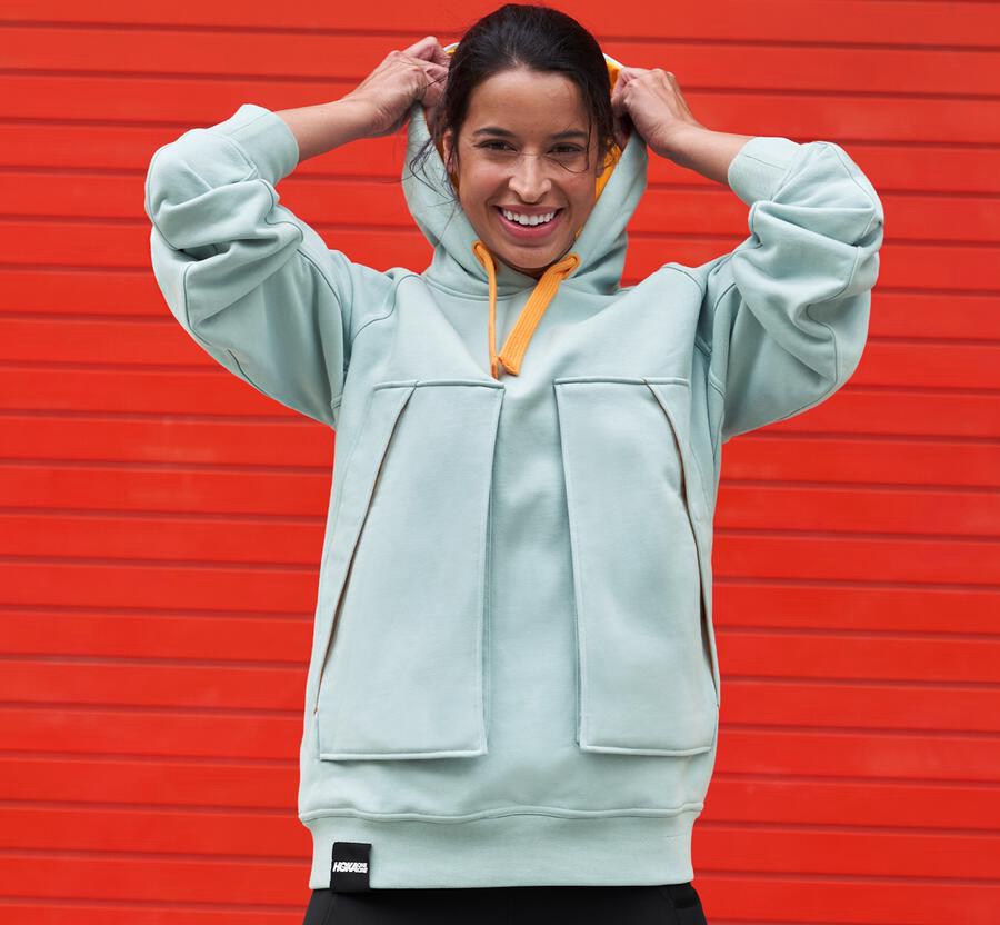 Hoka One One Hoodie Dames - Bondi - Blauw - NG4657981